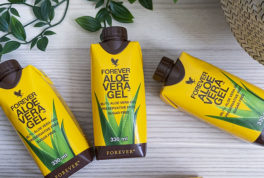 Nu finns Forever Aloe Vera Gel även i minitetra, 330 ml ren glädje.