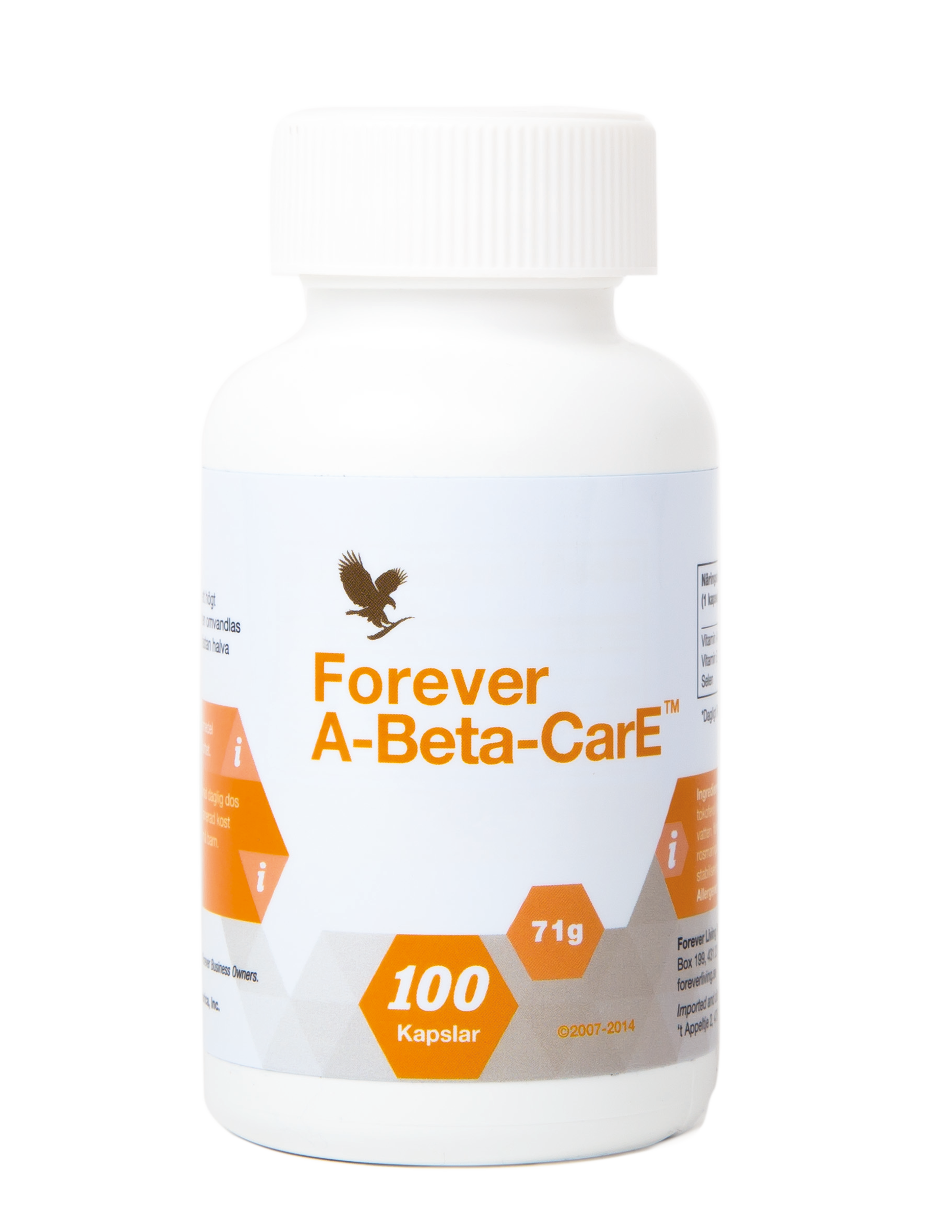 Forever A-Beta-CarE är ett tillskott speciellt för dig som har fullt fokus på synförmåga och immunförsvar.