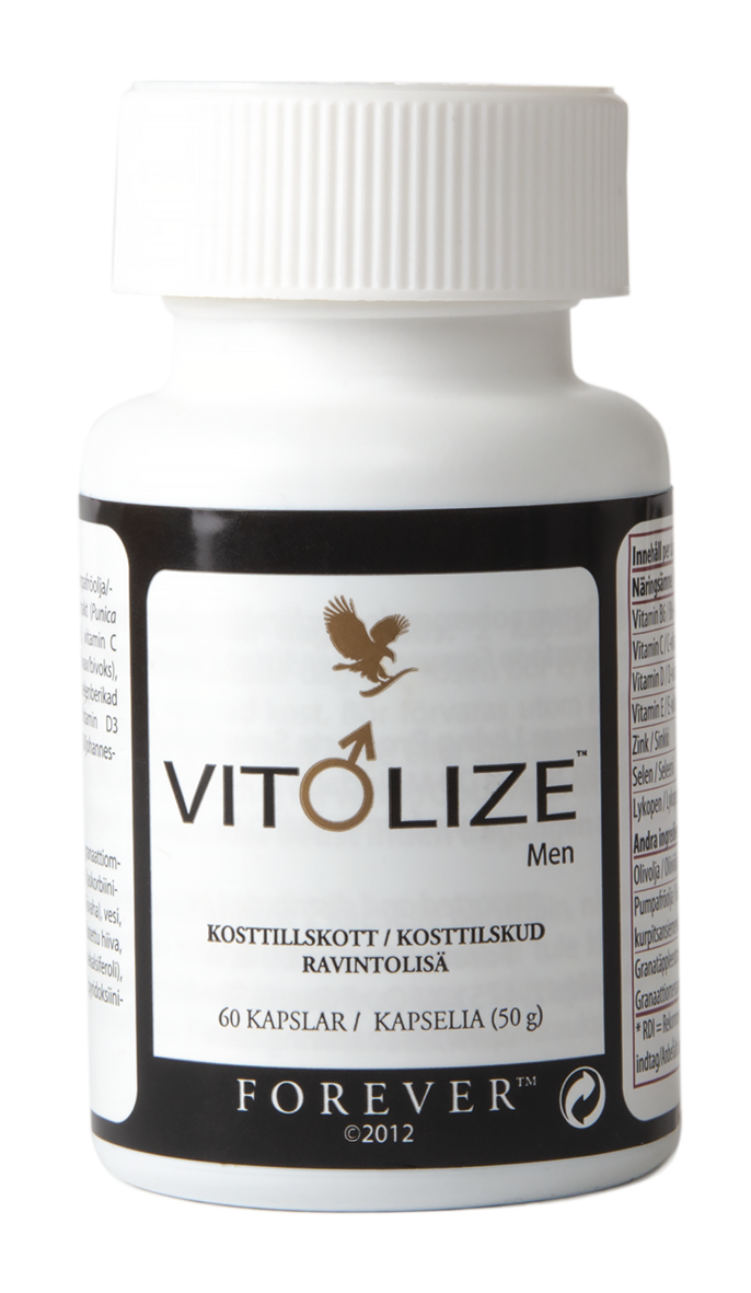 Vitolize Men är ett allsidigt kosttillskott med viktiga näringsämnen och vitaminer speciellt utvecklat för mäns behov.