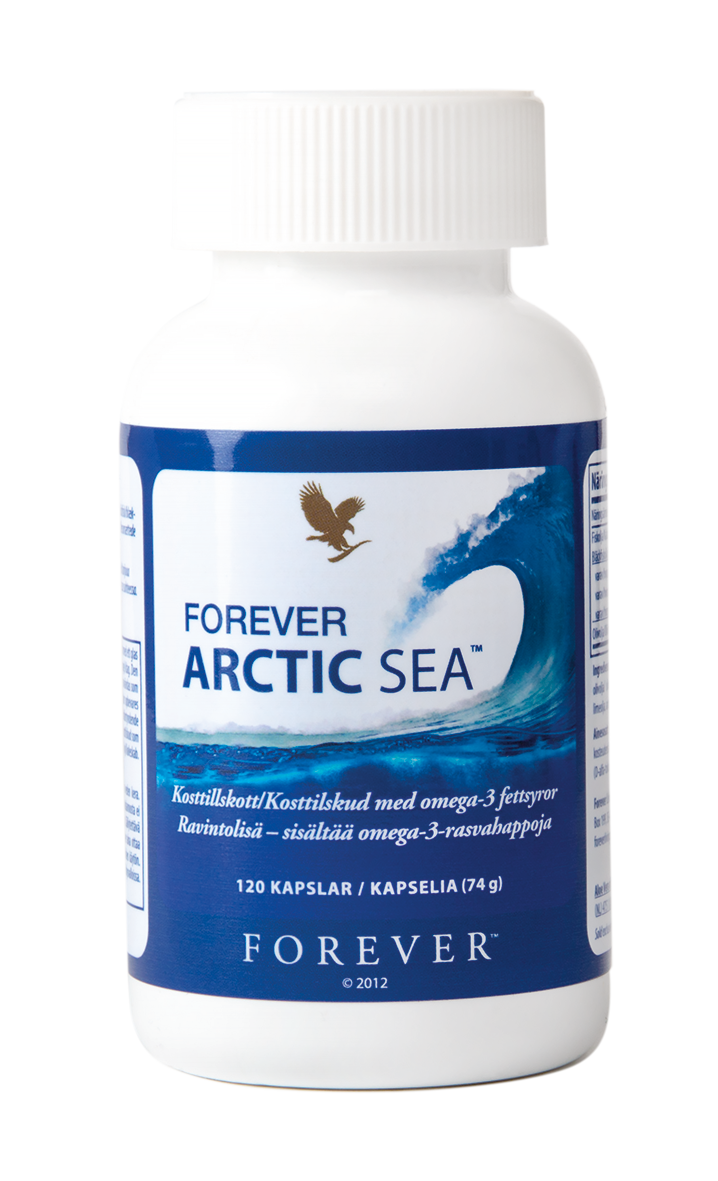 Äter du för lite fisk och skaldjur? Kosttillskottet Forever Arctic Sea innehåller omega-3-fettsyrorna DHA och EPA. Med frisk citrussmak.